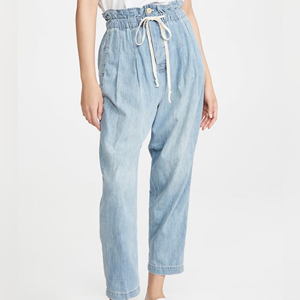 Free People Drawstring Margate Jeans